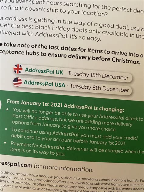 is addresspal still working|Alternatives to parcelmotel, addresspal etc. : r/ireland .